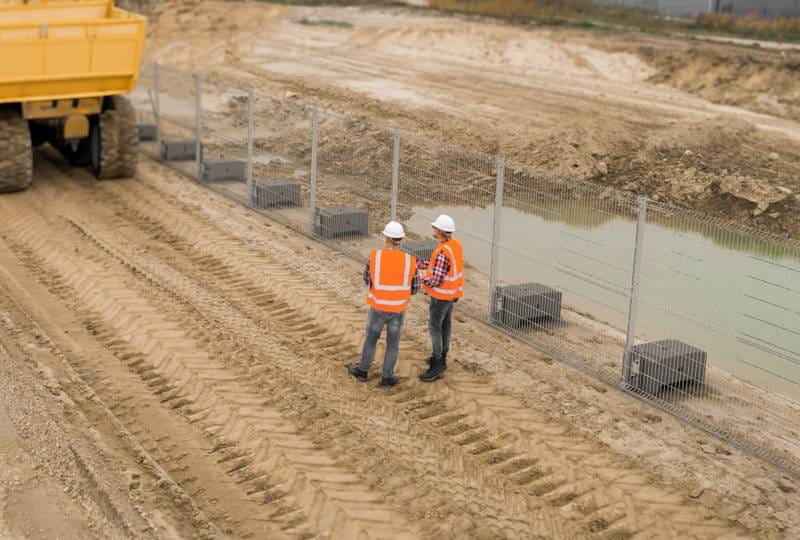 Knox Fence Co crew on the job in Chesnee, SC